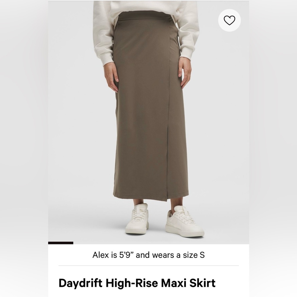 Lululemon Athletica Daydrift High-Rise Maxi Skirt - nomad size small